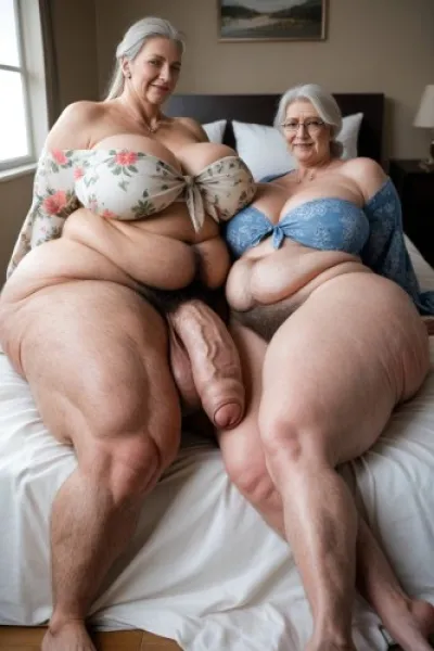 AI Generated - Grandma Fat Cock - AI-Generated Adult Art