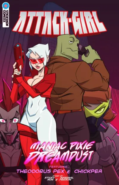Stickymon - Attack-Girl - Maniac Pixie Dreamdust - Western Adult Comic