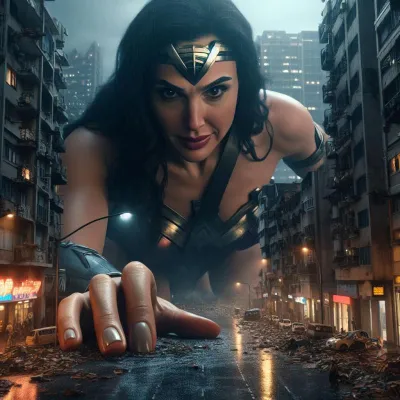 Tinyman1 - DC Giantess - AI-Generated Adult Art