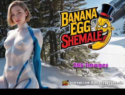 Banana eggs - An afternoon in the snow 3 - AI-Generated Adult Art