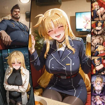 Paperhero - Fate Testarossa - AI-Generated Adult Art