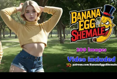 Banana eggs - A stroll in the park - AI-Generated Adult Art