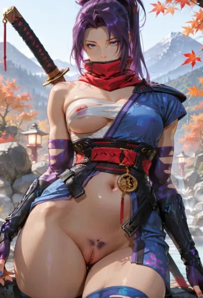 Patreon - NaughtyGirlsAI - Psylocke (Marvel) [AI GENERATED] - AI-Generated Adult Art