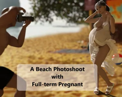 Preglover - Full-term pregnant photoshoot - 3D Adult Comic