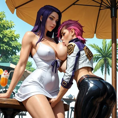 SharinelAI - Cafe Date - AI-Generated Adult Art