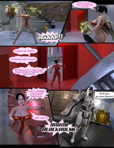 The HeroineHunter - Zhayna (Jenny) Vs. The Baron Blackholme - 3D Adult Comic