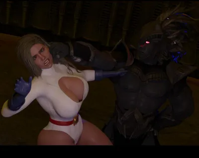 3D Spungy Darkseid Superheroine - Big Breasts & Expanding Butts Adventure