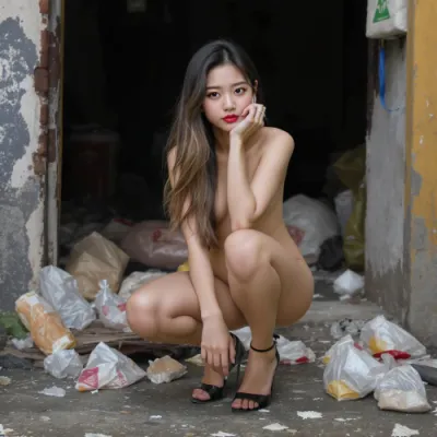 AI Generated - Beauty in Slums - AI-Generated Adult Art