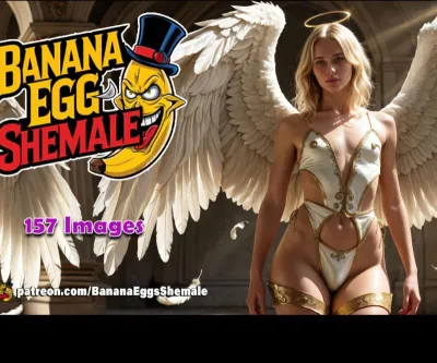 Banana eggs - Angel - AI-Generated Adult Art