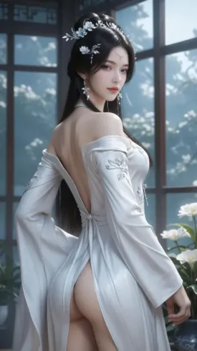 Smilesheep - Girls denim jacket - AI-Generated Adult Art