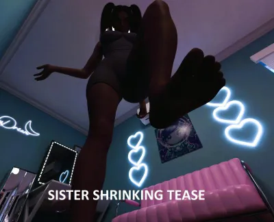 PROGIantessLabs - Sister Shrinking Tease Part 1 - 3D Adult Comic