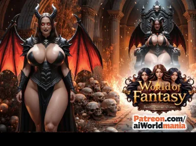 AI Mistress of Big Breasts - Aiworlmanias Succulent Swimsuit Seduction featuring Demon Girl and More!