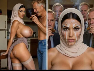 Blondmans Naughty Adventure with Hijabi Cuties 5 - AI-Powered XXX Art