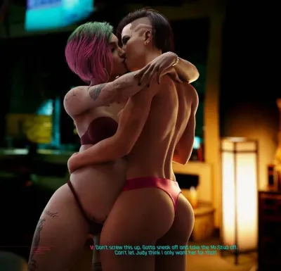 Cyberpunk 2077 - Dinoboy555 & Judy - Steamy Date Night - 3D Adult Comic