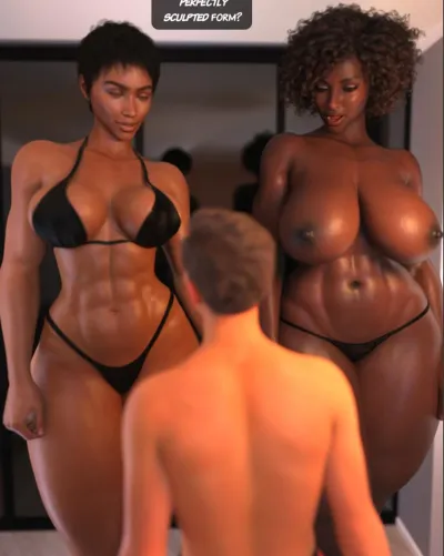 3DXXX: Big Breasted Giantess Glory - Tall, Dark & Lovely