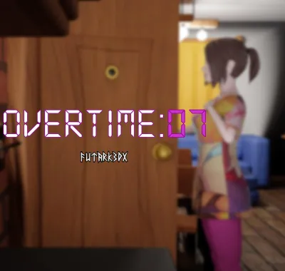 Futark3DX - Overtime 07: Sultry 3D Futanaria with Glasses, Masturbating while Encountering a Sole Dickgirl