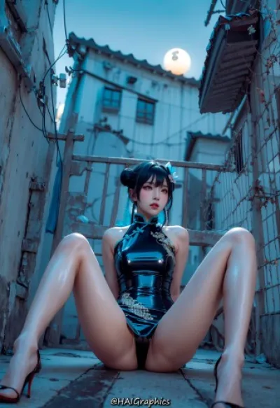 Haigraphics: AI Lovestruck - Glimpse into Latex Lingerie with Sensuous AI-Generated Big Breasts