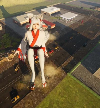 Giantess Fantasy: Hilarious Adventures of a Titty-Tyranosaur!