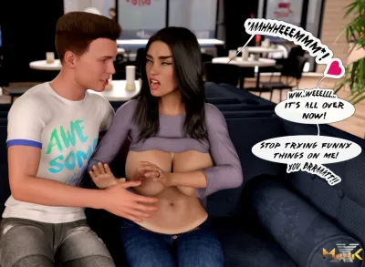 Mynkx - Cafe Folies 14: Hotty Mom-N-Son Action in 3D