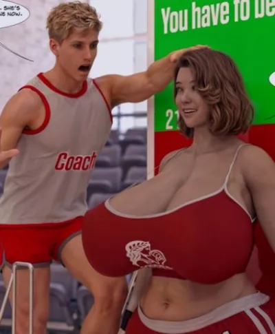 Giantess Volleyball - 3D XXX Comics - Massive MILF vs Mini Muscle