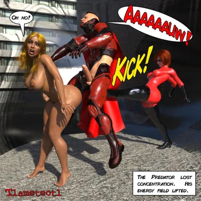 Tlameteotls Elastigirl - 3D Superheroine Parody - Latex MILF Domination