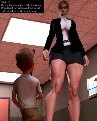 Giantess Glory - Yasus Transformation: Parent-Chip Relationship in 3D Adult Comic