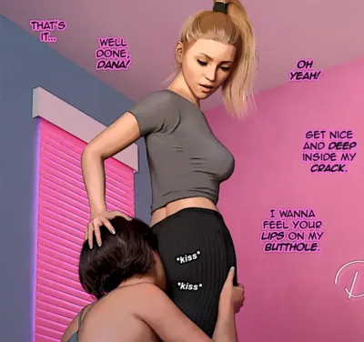 3D XXX Fantasies: Casey Kanes taboo serving adventure with her brat sister - vol. 1