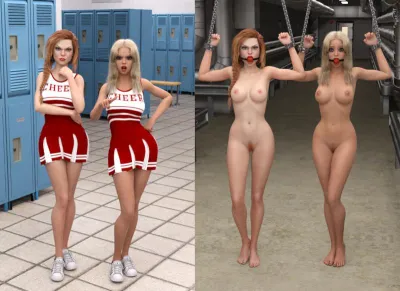 3D Cheerleader Bondage - GetYourClothesOffs Forbidden Frenzy