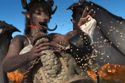 EldritchGTS - Dragon Princess vs Regular Mini-Girl - XXX 3D Adventure