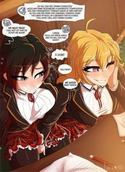 Khartemis2: Enabling Passion in Class - Adult Comics Featuring Blake Belladonna & Weiss Schnee