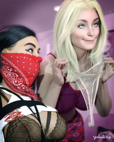 Yolandi117: Busty 3D Adventure - Avas Stream-gone-Wrong - Bdsm Lesbians in Lingerie