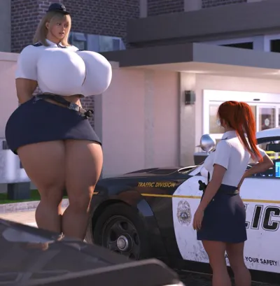 Dinner-Kun: Office Power Plays - 3D Adult Comic with Giantess Police & Sensuous Curves
