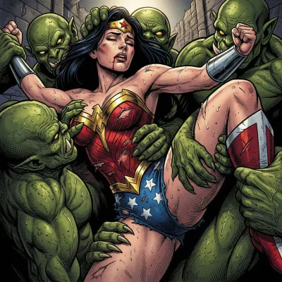 Bakintot225s Wonder Woman: Monster Mashup - Adult Comic Parody