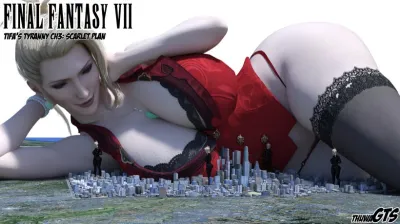 Tifas Tempestuous T3 - ThuwaGTS 3D Comics: Big Breasts & Big Ass Parody with Mini Guy & Femdom Action!