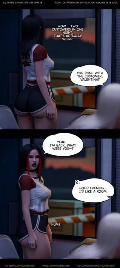 RoseBlue3D - Neighbours Lusty MILF Scarlett Johansson Parody: Anal Delights 54