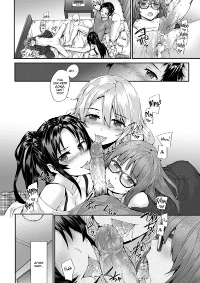 Sumiyas Harem of Stocking-Hooded Femdom Blowjobs - Hentai Manga