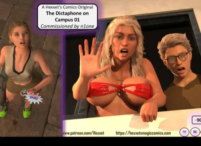 HexxetVal - The Dictaphone on Campus - 3D Adult Comic
