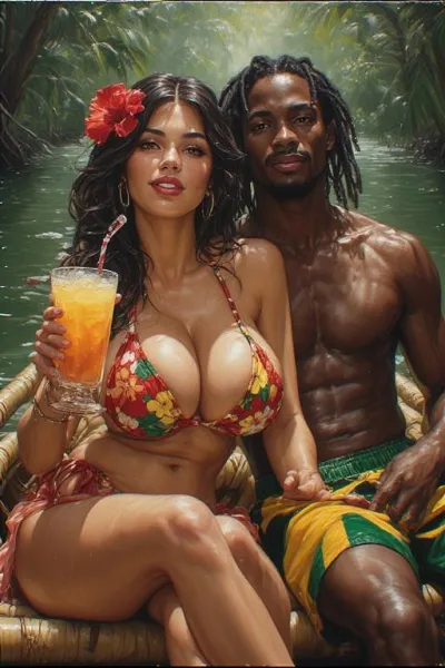 Stormbringers Jamaican Paradise 4 - A Steamy 3D Interracial Swimsuit Adventure