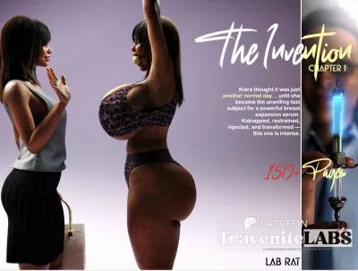 TraveniteLABS - BIG BREAST BIMBOFICATION Chapter 1 - Lab Rat - 3D Adult Comic
