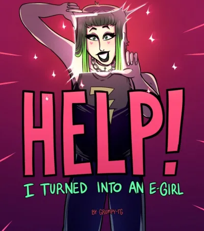GrumpyTG - Transgender Transformation: From Western Comic to E-Girls Boobylicious Adventure