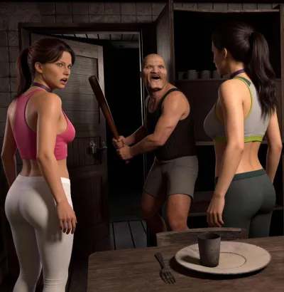 3D PulpToon: Bound & Forced Horror - Wrong Turn Adult Comic Saga