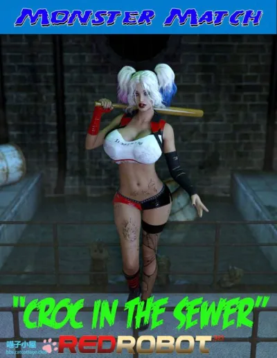 3D Redrobot3D - Alien Space Odyssey - Monster Mayhem in the Sewer with Harley Quinn