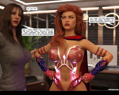 3D Big-Assed Milf Superheroine Bondage Battle: Jpegers Echoes Unchained 10