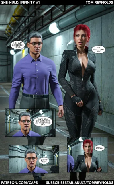 3D Tg-Caps She-Hulks Big-Breasted Transformation: Infinity Hulk