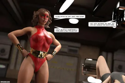 Jpegers 3D Superheroine Battle - Echoes Unleashed 14 - Milfs, Big Breasts, Big Ass, Latex Bondage in the Lab