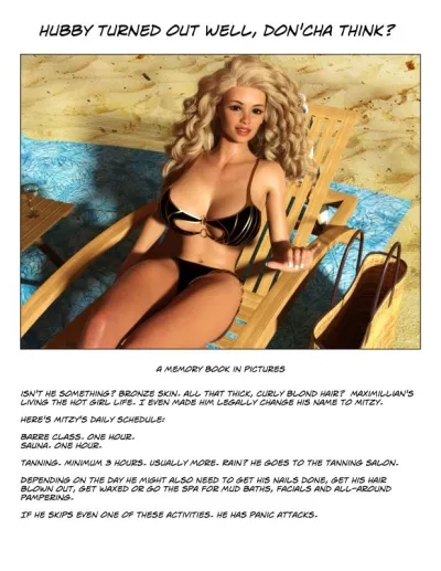 Taylor Galen Kadees Growing Beach Bunny - A 3D Feminization Adventure