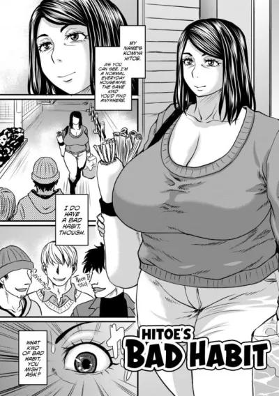 Naughty Nips & Filmy Flaps: Hairy, Big-Breasted Milfs Cheating Blowjobs in Hitoes Bad Habit Hentai Manga [English]