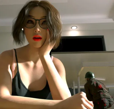 DX-Machina: Desert Rendezvous - 3D Adult Fantasy with Mini Guy & Shrinkingly MILF