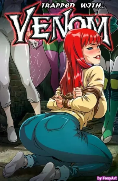 Foxyarts Trapped Mary Jane Venom Parody - Colorful Adult Comic with Superheroine Action and More!