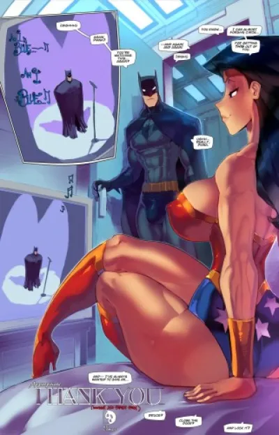Batman and Wonder Womans Tasty Tit Tease: A Naughty Parody by Fred Perry